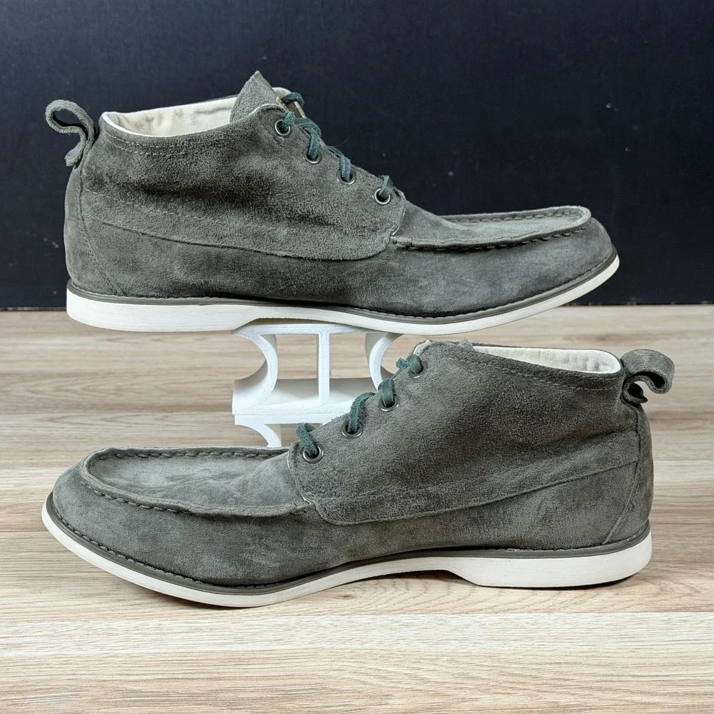 Ransom Adidas Chukka Boots Mens Size 10 Green White Suede Moc Toe Shoes G41974